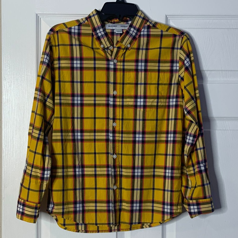 Old Navy Button Down Flex Built Long Sleeve Shirts - Picture 2 of 7